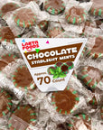 Chocolate Starlight Mints Hard Candy 1 Pound Bag  Approx 70 Count