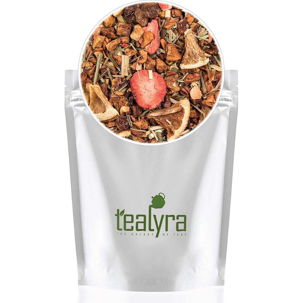 Tealyra  Lovely Lemongrass  Strawberry  Orange  Fruity Herbal Loose Leaf Tea  Hot and Iced Drink  Vitamins and Antioxidants Rich  Caffeine Free  All Natural  112g 4ounce