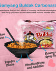 CraveRly Japanese 2 Ramen Bowls 2 pairs of Chopsticks and 15 Cheese Noodles Ramen Noodle Bowls for featuring Samyang Buldak Ramen Noodle Variety Pack includes Servings of Noodles of cheese flavor