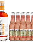 Ritual Zero NonAlcoholic Rum Alternative with 5 Pack of Fever Tree Blood Orange Ginger Beer for your favorite AlcoholFree Mixed Drink