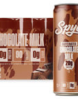 Spylt Caffeinated Chocolate Milk  20g Protein 60mg Caffeine Sugar Free Lactose Free Milk Protein Drink  12 Count 11 Fl Oz