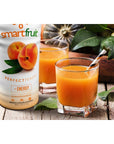 Smartfruit Perfect Peach  Energy 100 Real Fruit Purée NonGMO No Additives Vegan  48 Fl Oz  2 Pack