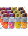 Niro Assortment  San Pellegrino Italian Sparkling Drinks  Zero Sugar  12 Pack Variety of 4 Assorted Flavors  Niro Neoprene Sleeve Included