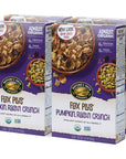 Natures Path Organic Cereal Flax Plus Pumpkin Raisin Crunch 12 Oz Box Pack of 4