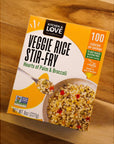 Kitchen  Love Hearts of Palm Veggie Rice Stir Fry Low Carb Low Calories Plant Based Non GMO Gluten Free Rice Alternative Vegan Easy to Prepare Quick Meal 8 Oz Pack of 3