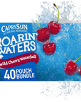 Capri Sun Roarin Waters Wild Cherry ReadytoDrink Juice 40 Pouches 4 Boxes of 10