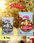 Seneca Original Apple Chips  Made from Fresh 100 Red Delicious Apples  Yakima Valley Orchards  Seasonally Picked  Crisped Apple Perfection  FoilLined Freshness Bag  25 ounce Pack of 12