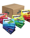 Trident Chewing Gum Sampler Gum Variety Pack | Sugar-Free | Assorted Flavor (10 Pack) Receive 10 out of the 18 flavors - Niro Assorted Flavors