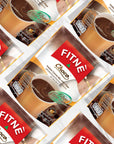 FITNE Instant Choco Mix With Fiber Filling White Kidney Bean Extract Smooth Taste Chocolate Drink No Sugar Sucralose Sweetener 10 Sachets