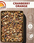 Grandy Organics Cranberry Orange Coconola Granola Certified Organic Gluten Free Grain Free Cranberry Granola 9oz Each Pack of 3