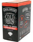 Java House Cold Brew Coffee On Tap 128 Fluid Ounce Box Not a Concentrate No Sugar Ready to Drink Liquid Espresso Pack of 2