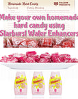 Starburst Liquid Water Enhancer  All Pink Strawberry Pack of 3  Low Calorie Pink Starburst Water Flavoring Drops  With Ballard Products Recipe Card