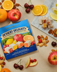 Liberty Orchards, Dessert Delights - Fruit and Nut Candies - Turkish Delights Lokum Candy - Natural, Vegan, Gluten-Free - 10 Oz.