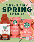 Starbucks Cold Brew Coffee Concentrate Limited Edition Sweetened Brown Sugar Cinnamon 100 Arabica MultiServe Bottle 32 Fl Oz