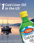 Carlson - Cod Liver Oil, Omega-3s EPA & DHA, Heart, Brain, Vision & Joint Health, Norwegian, Fruit Splash, 250 ml