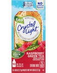 Crystal Light On The Go Raspberry Green Tea 10Packet Box Pack of 6