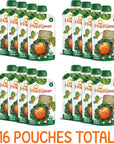 Happy Baby, Organic Stage 2 Food Simple Combos Apples 4oz , Spinach Apple Kale, 64 Ounce (Pack of 2)