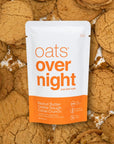 Oats Overnight  Peanut Butter Cookie Dough Cacao Crunch  Vegan 20g Protein High Fiber Breakfast Shake  Gluten Free Non GMO Oatmeal 24 oz per meal 8 Pack