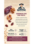 Quaker Raisin Date  Walnut 100 Whole Grains Fiber Instant Oatmeal  2 Boxes 26 oz