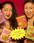 Saucy Premium Noodle Variety Pack by Omsom Noodles with Asian Inspired Flavors Soy Garlic Chili Sesame Coconut Lemongrass Curry  Garlic Black Pepper No Preservatives 10 Pack