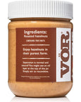 Vör Pure Hazelnut Butter Spread (11oz) | Only One Ingredient | Vegan, Paleo, Keto, Whole 30… (11oz Jar)