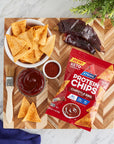 Atkins Chipotle BBQ Protein Chips, 4g Net Carbs, 13g Protein, Gluten Free, Low Glycemic, Keto Friendly, 12 Count