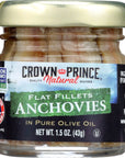 Crown Prince Flat Fillets of Anchovies in Olive Oil 15 Oz