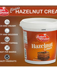 Hazelnut Spread Pastry Filling, 14 oz. - Hazelnut Cream - Cake Filling, Donut and Dessert Topping and Spread - Baking Ingredient For Cakes, Ice Cream - Dairy Free, Kosher - By Baker’s Choice