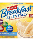 Carnation Breakfast Essentials Instant Breakfast Classic French Vanilla 10ct 2 pack