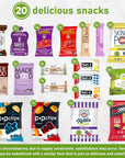 Allergy Friendly Snack Box 20 Ct All Snacks Are Vegan Dairy Free Gluten Free Nut Free Soy Free Egg Free Fish Free Shellfish Free Peanut and Tree Nut Free Top 8 Allergen Free Gift Box For