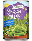 GREEN VALLEY Organic Cut Green Beans 145 OZ