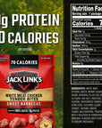 Jack Links Chicken Tender Bites Sweet BBQ Bulk Pack  Flavorful Meat Snack for School 9g Protein and 70 Calories Made with 100 Chicken 1oz Pack of 48