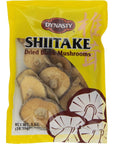 Dynasty Whole Shiitake Mushrooms 1Ounce Package Pack of 12