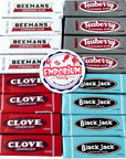 Beemans Black Jack Clove Teaberry Chewing Gum 4 Packs of Each Old Time Assortment Gum