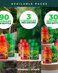 POWERED X PLANTS Fruits & Veggies Capsules - 90 Capsules Each