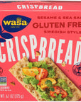 Wasa Gluten Free Sesame  Sea Salt Crispbread Net wt 61 Oz