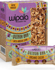 Wipala Protein Bars - Cacao : Made with Quinoa and Andean Lupin, Vegan, Nut Free, Gluten Free, Non-GMO, 12 Pack