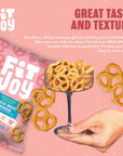 FitJoy Gluten Free Pretzels White Cheddar Twists Grain Free Gluten Free Snacks with MadeInUSA Crispy Crunchiness  Nut Free NonGMO Vegan Certified 45 Oz 6 Bag Pretzel Pack