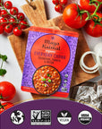 MAYA KAIMAL Organic Indian Tomato  Onion Everyday Chana  10oz PACK of 3  Microwaveable Ready to Eat Fully Cooked Chickpeas  Vegan Ready to Eat