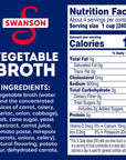 Swanson 100% Natural, Gluten-Free Vegetable Broth, 32 Oz Carton