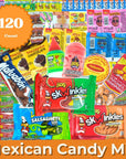 Mexican Candy Variety Pack 120 pieces Authentic Dulces Mexicanos Perfect for Piñatas Includes Vero Lucas Pulparindo Spicy Sweet and Sour Assortment Mix Candy Fiesta Birthdays