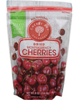 Cherry Bay Orchards  Dried Unsweetened Montmorency Tart Cherries  No Added Sugar  8oz Bag 100 Domestic All Natural Kosher Certified Gluten Free and GMO Free  Packed in a Resealable Pouch