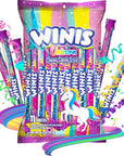 Chewy Candy Swirl  Winis Unicorn Cotton Candy Flavored  Sharing Size 43 Oz Bag  11 Pieces