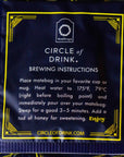 Circle of Drink Organic Yerba Mate Tea Bags  Unsmoked  100 Organic  Shadow Grown  Clean Natural Energy  30ct Pack Lemon