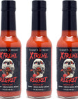 Elijah's Xtreme Regret Hot Sauce 3 Pack - Carolina Reaper and Trinidad Scorpion - The 2 Hottest Peppers in the World for an Extreme Fiery Heat