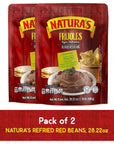 Naturas Refried Red Beans 2822oz Pouch Pack of 2