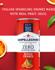 Sanpellegrino Zero Grams Added Sugar Italian Sparkling Drinks Sparkling Blood Orange Beverage 24 Pack of 1115 Fl Oz Cans