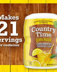 Country Time Lemonade Naturally Flavored Powdered Drink Mix 12 Count 19 oz Canisters