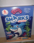 Yumy Yumy Sharks Fruit Snacks Blue Raspberry Flavor 8 Pouches