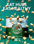 Hubs Peanuts Premium Salted Virginia Nuts  Irresistible Crunch  Flavored Nuts  NonGMO Gluten Free  XXL Peanuts from Top 1 Crop  Reusable Tin  Perfect Snack for Any Occasion  2 x 40oz Cans